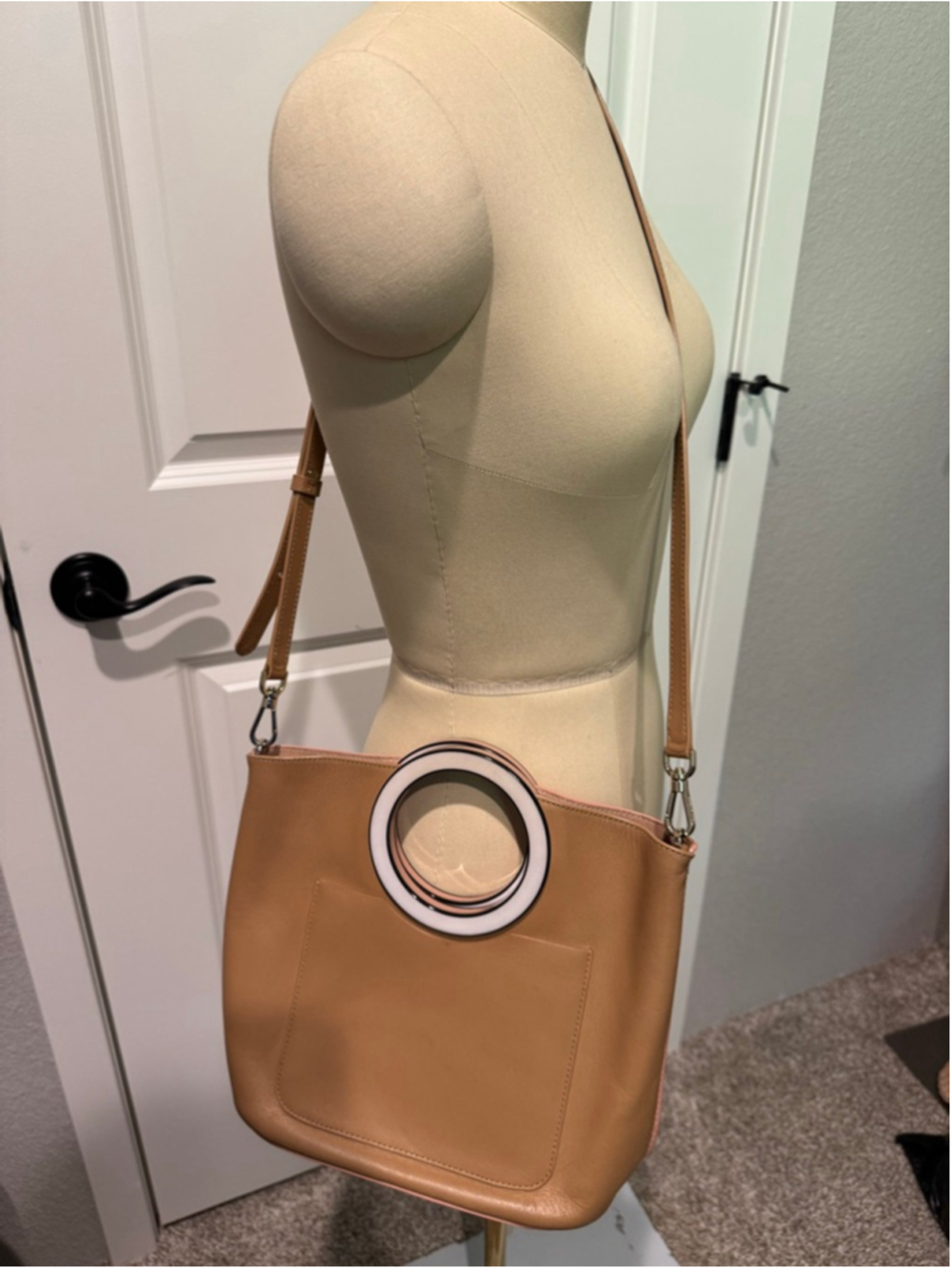 Women's Kate Spade Crossbody Contrast Sides Bag One Size Tan Pink